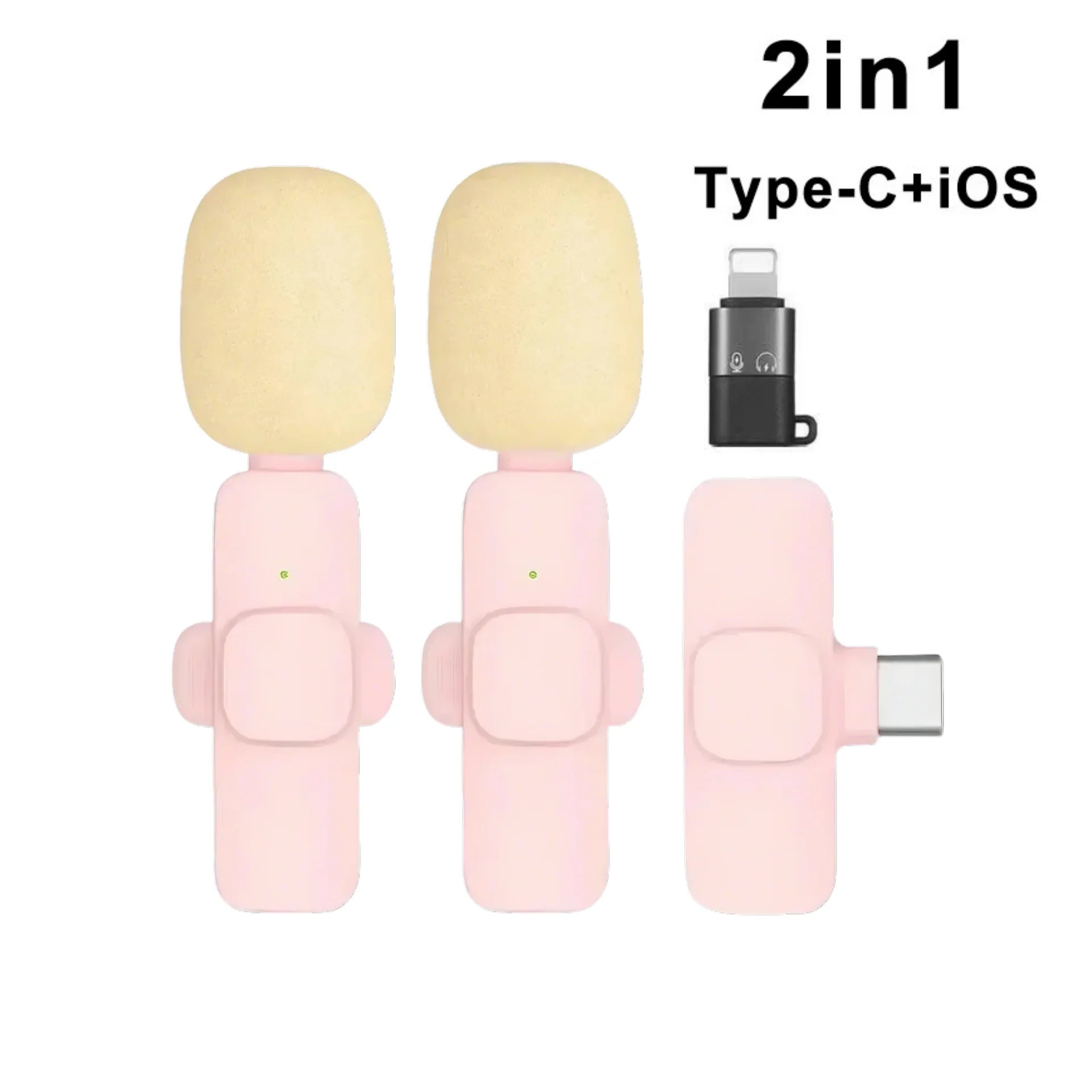 Portable Wireless Lavalier Microphone for Live Streaming/YouTube/TikTok/Facebook Live Noise Reduction Mic For iPhone/Android - Wayal Store