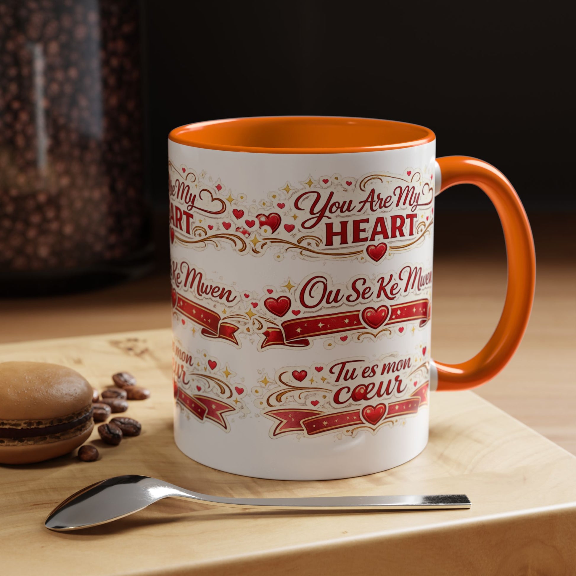 You Are My Heart Accent Coffee Mug – Multilingual Love Gift (11/15oz) - Wayal Store