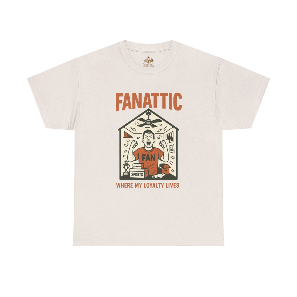 Sports Fanatic Tee - Unisex Heavy Cotton T-Shirt, Comfortable Everyday Wear, Gift for Sports Fans, Team Spirit Shirt, Casual Fashion - Wayal Store