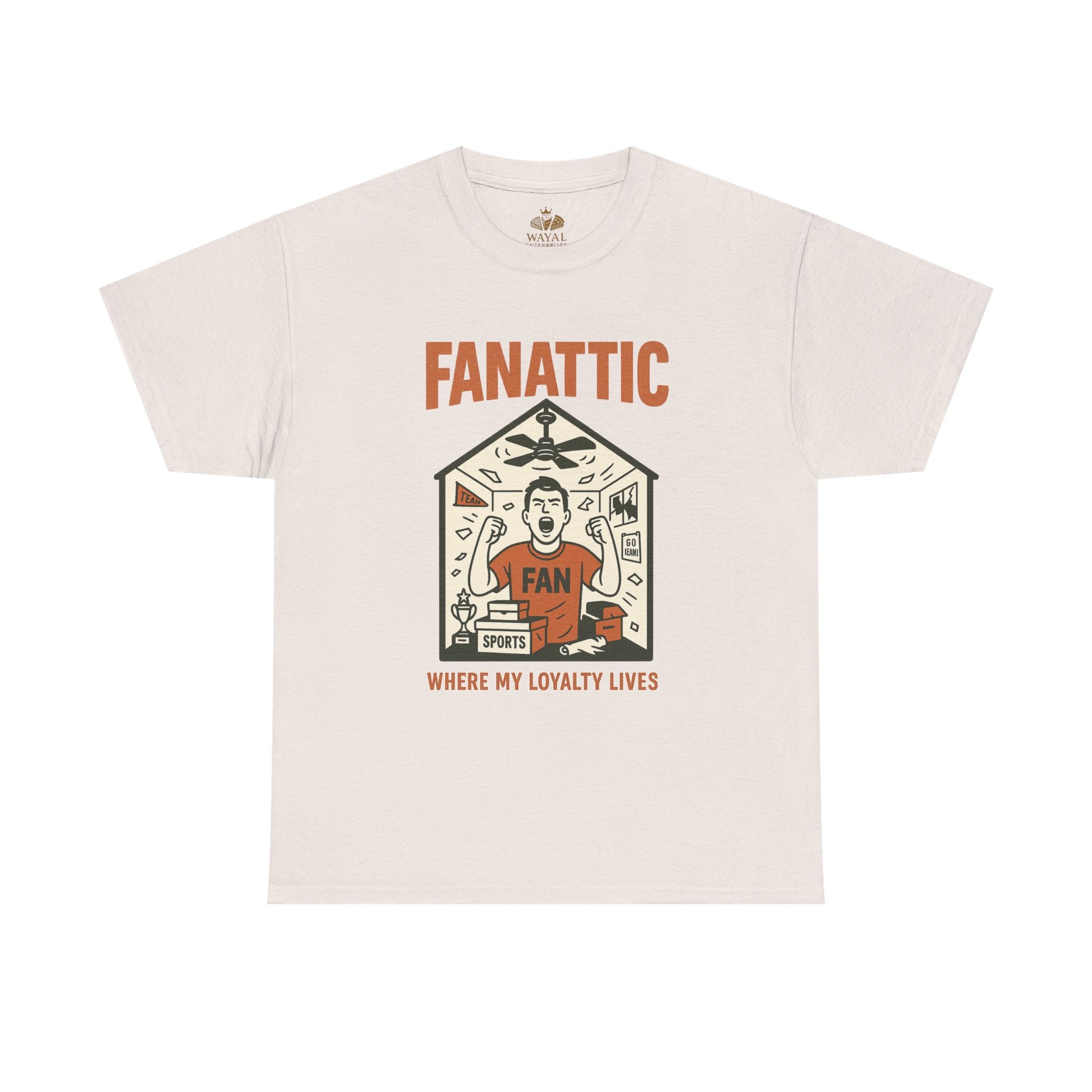 Sports Fanatic Tee - Unisex Heavy Cotton T-Shirt, Comfortable Everyday Wear, Gift for Sports Fans, Team Spirit Shirt, Casual Fashion - Wayal Store