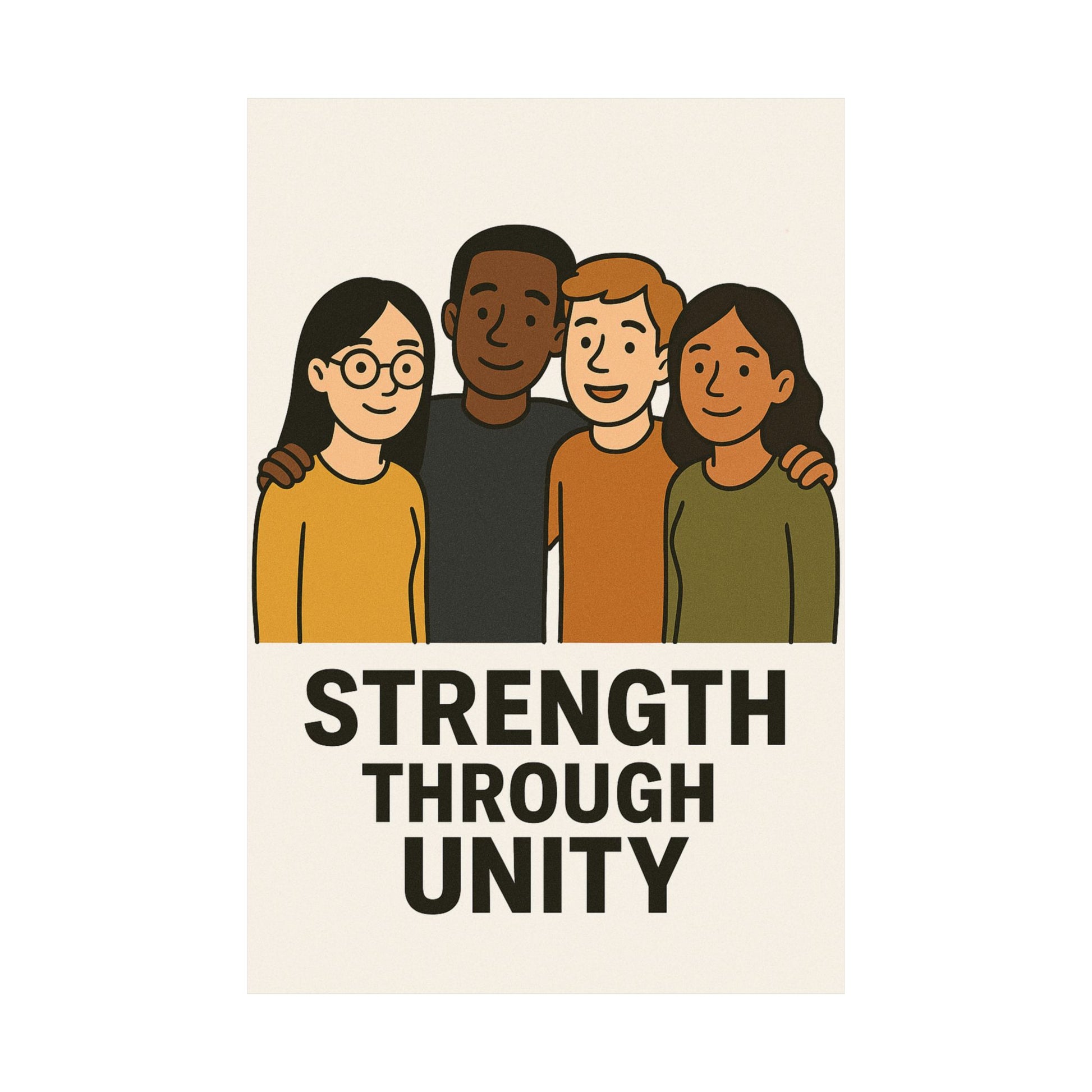 Unity Message Poster, Inspirational Art Print, Wall Décor, Motivational Home Decor, Positive Affirmation Art - Wayal Store