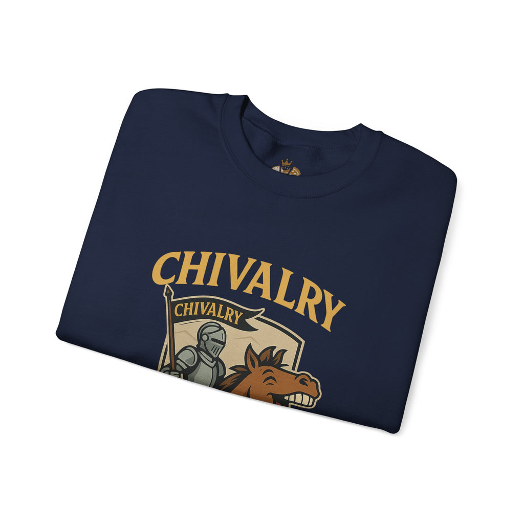 Chivalry Crewneck Sweatshirt, Unisex Heavy Blend, Cozy Casual Wear, Gift for Gamers, Renaissance Fair Apparel, Everyday Comfort - Wayal Store