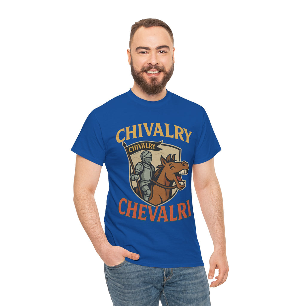 Chivalry-Themed Unisex Heavy Cotton Tee, Knight Shirt, Medieval Fan Apparel, Funny Gift, Renaissance Festival Clothing - Wayal Store