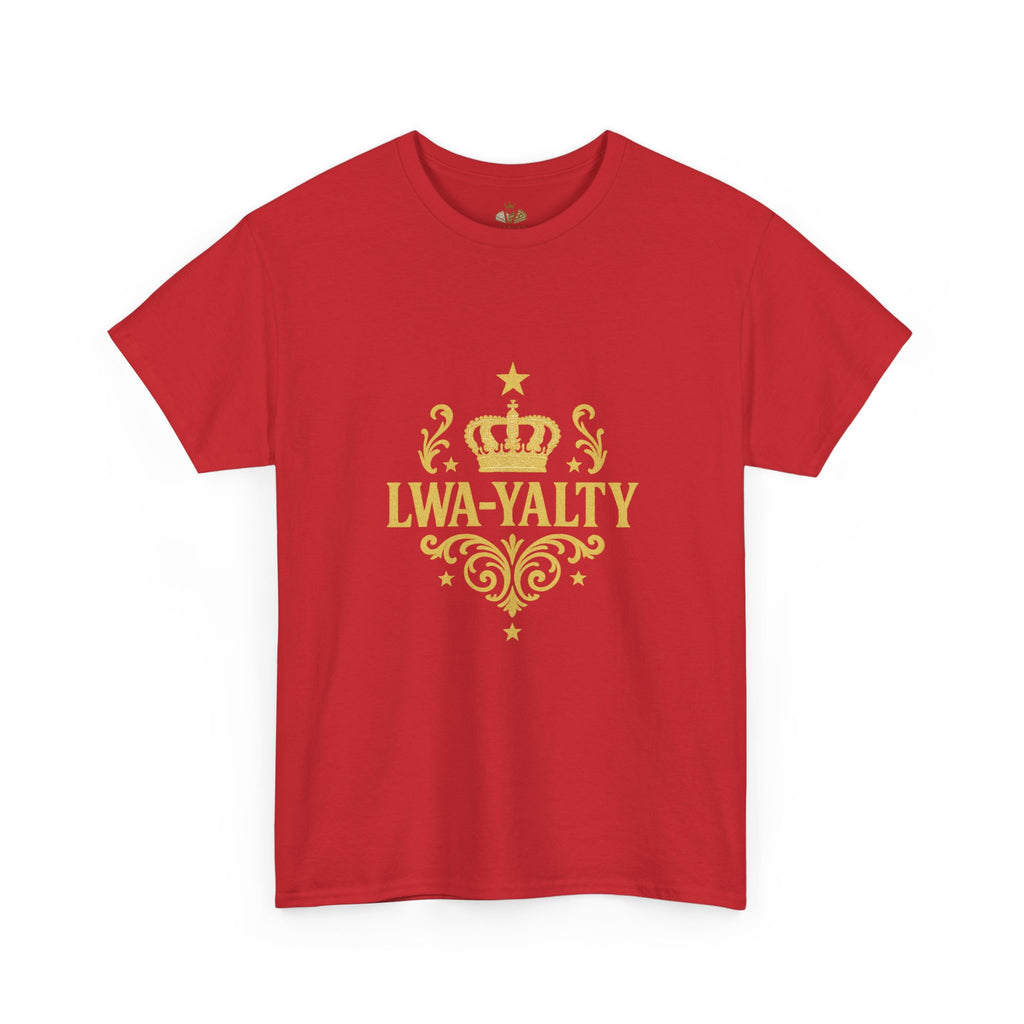 Crown Loyalty Tee - Unisex Heavy Cotton Shirt for Casual Wear, Gift for Royalty Lovers, Birthday, Friendship, Family Events - Wayal Store