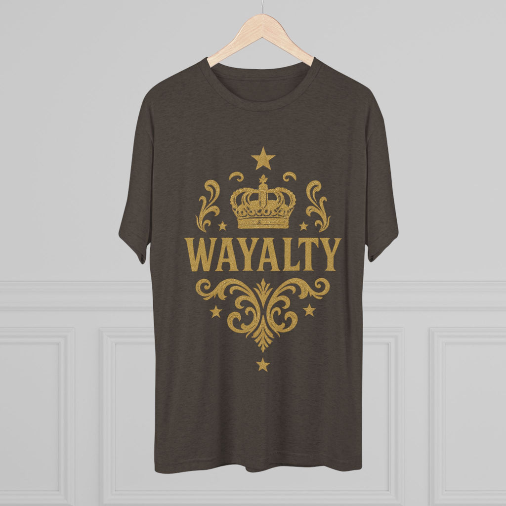 Unisex Tri-Blend Crew Tee - 'Wayalty' Crown Design - Casual Wear for Every Occasion - Wayal Store