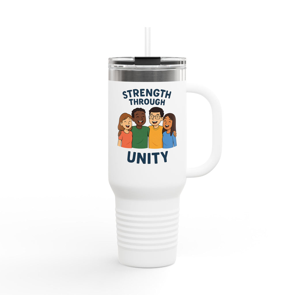 Unity-Themed Insulated Travel Mug, 40oz - Motivational Gift for Friends, Family, Great for Celebrations, Outdoors, Home, Office - Wayal Store