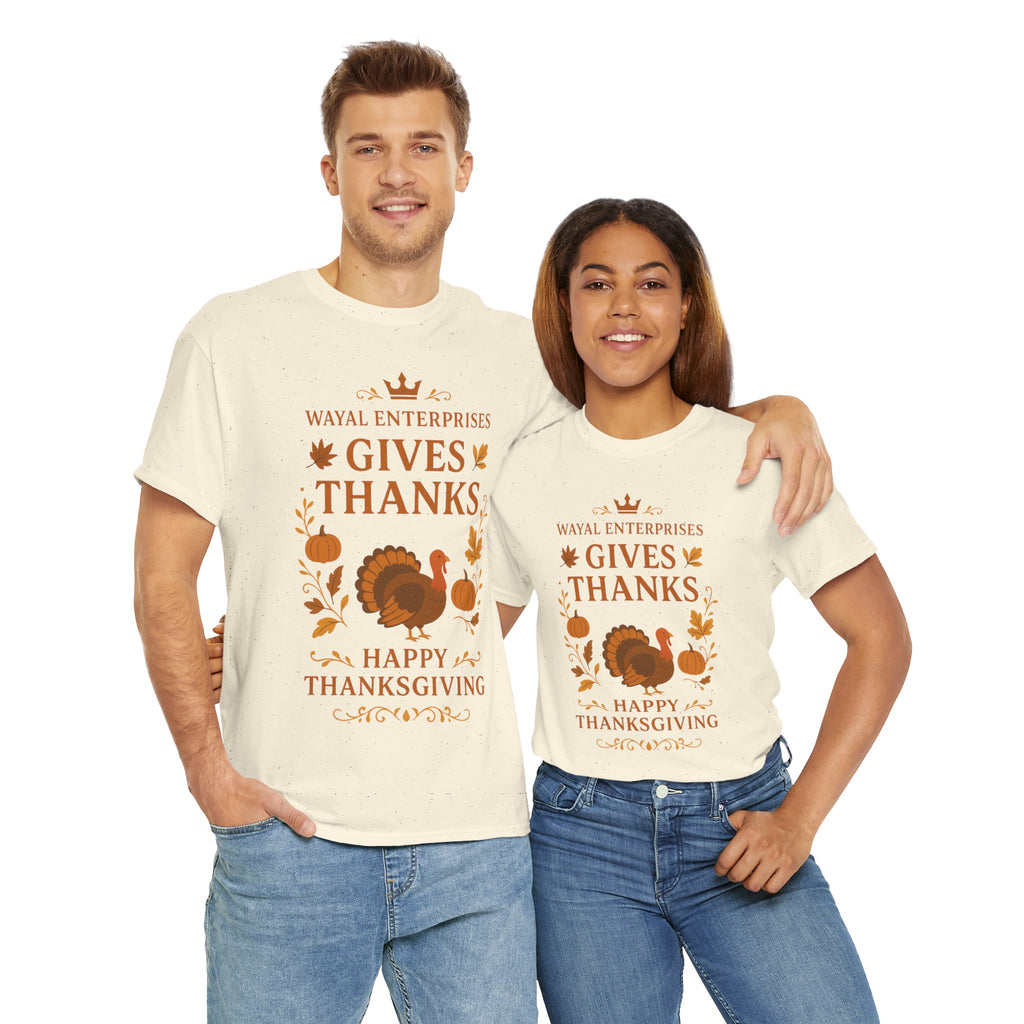 Thanksgiving Gratitude Unisex Cotton Tee - Wayal Store