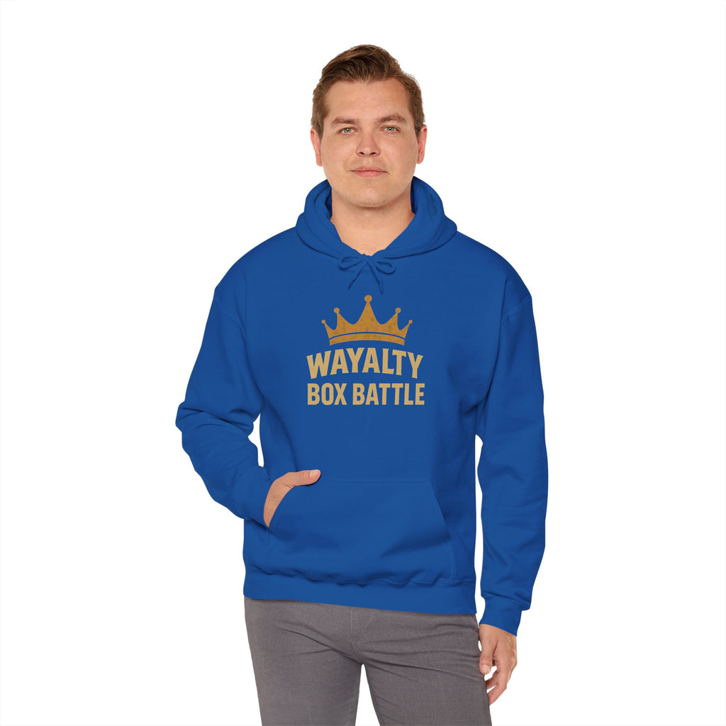 Wayalty Box Battle Hoodie — Crown Logo Pullover for Gaming Fans