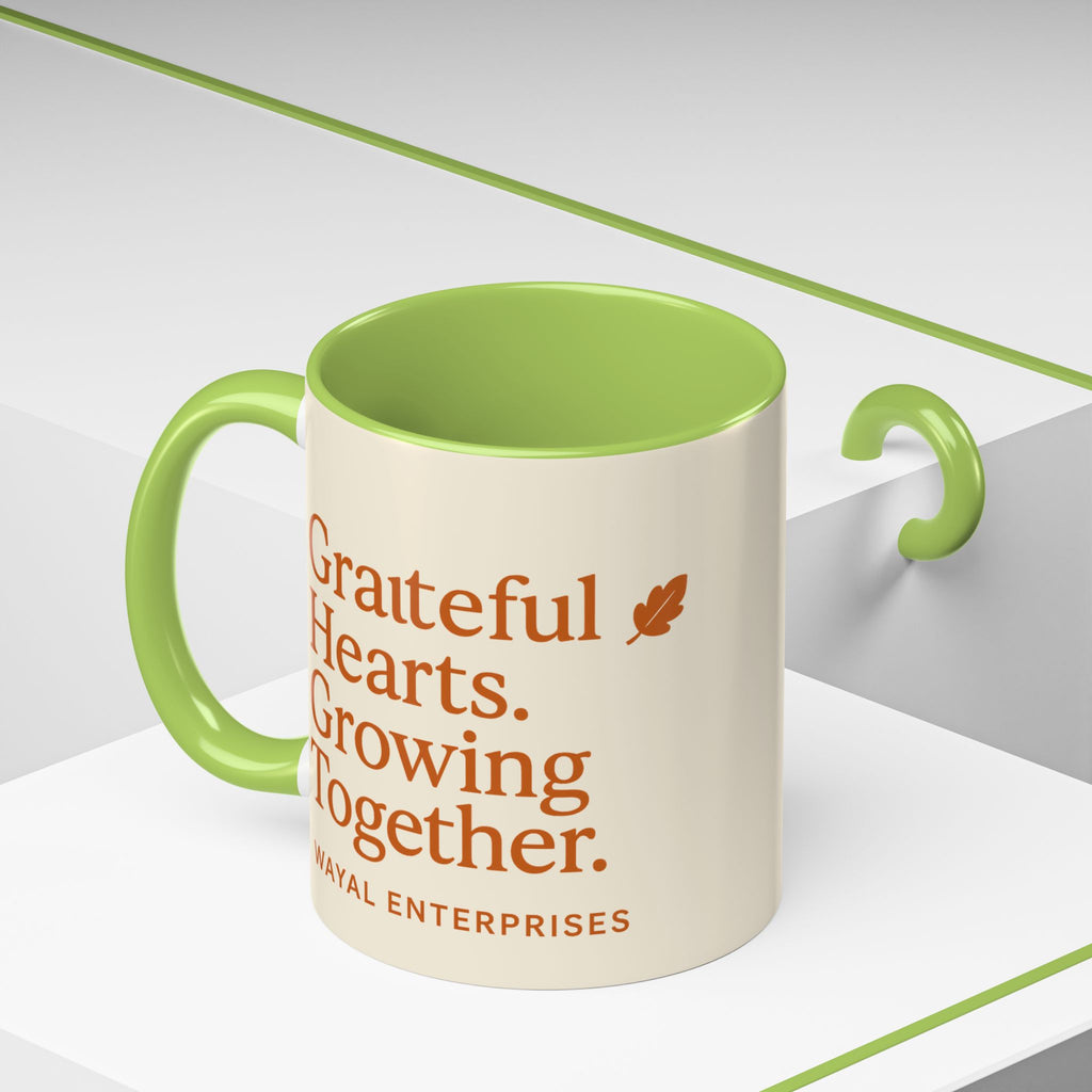 Grateful Hearts Coffee Mug - 11oz & 15oz - Perfect for Cozy Moments