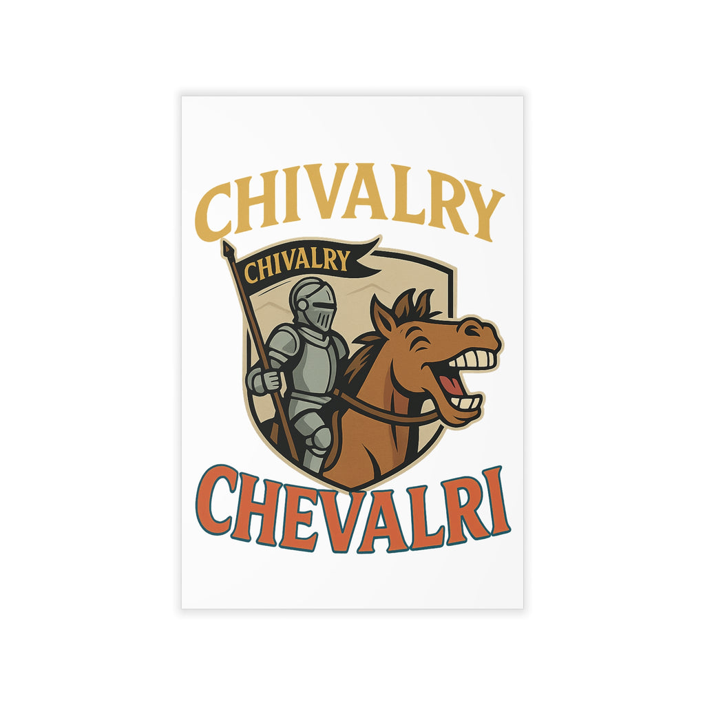 Chivalry Wall Decals - Knight & Horse Decor, Kids Room Art, Medieval Theme, Unique Wall Stickers, Home Decoration - Wayal Store