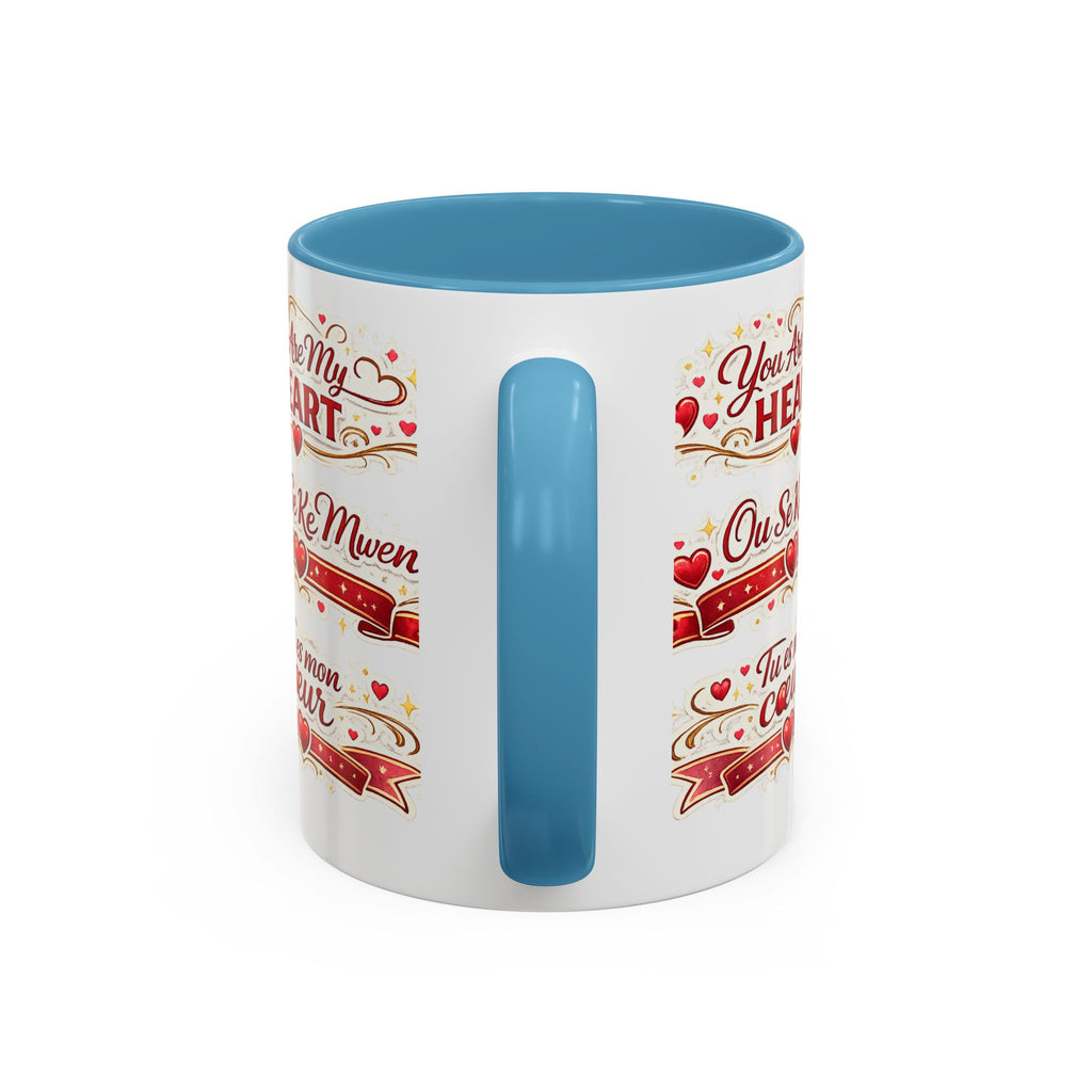 You Are My Heart Accent Coffee Mug – Multilingual Love Gift (11/15oz) - Wayal Store