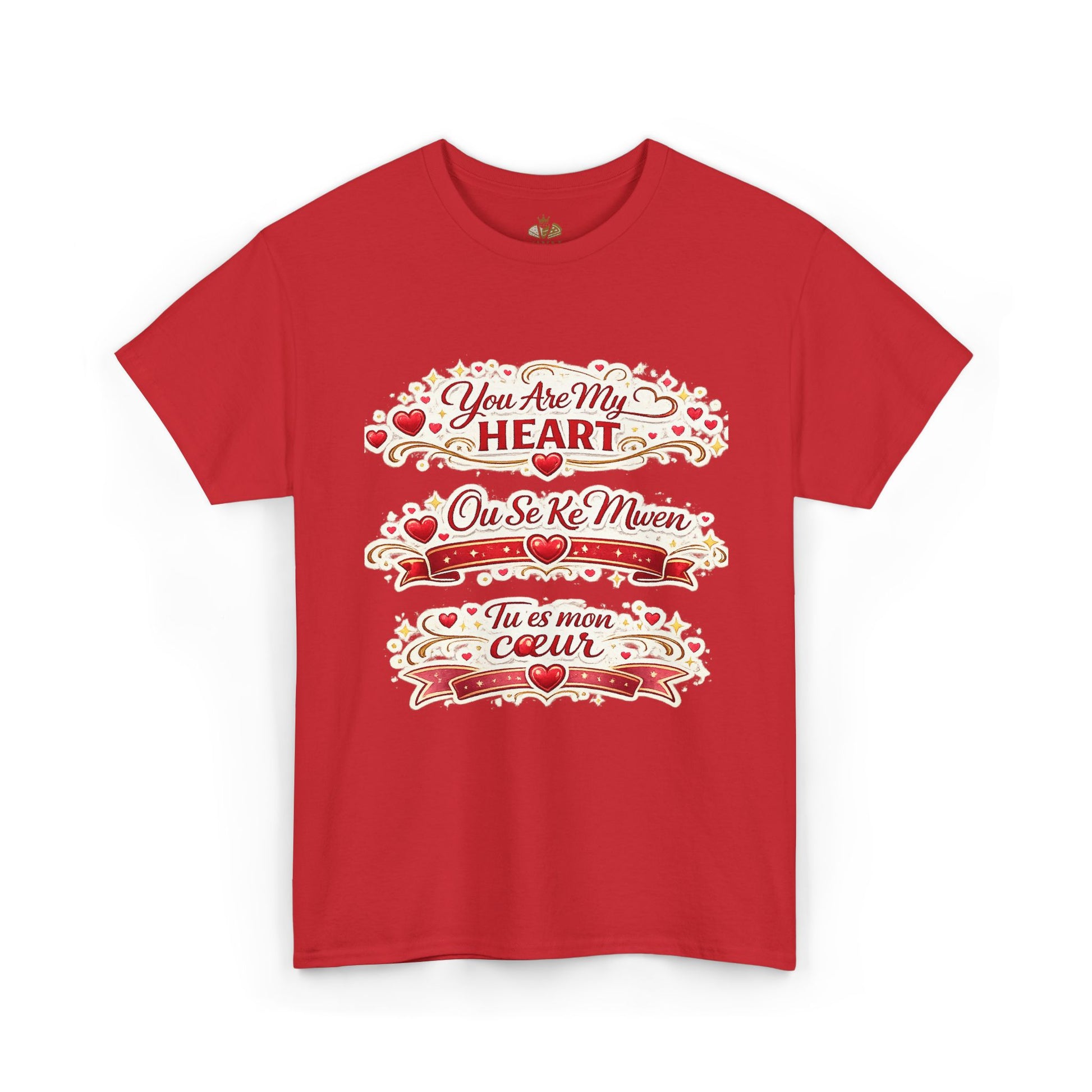 Heart Love Tee — "You Are My Heart / Tu es mon coeur" Romantic Valentine T-Shirt - Wayal Store
