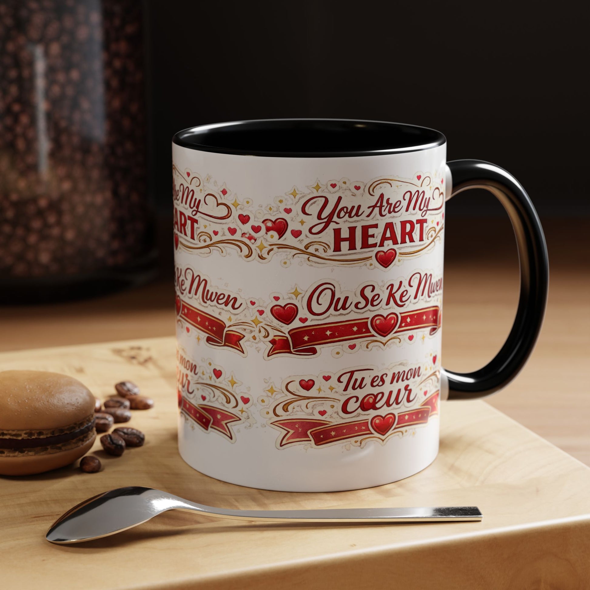 You Are My Heart Accent Coffee Mug – Multilingual Love Gift (11/15oz) - Wayal Store