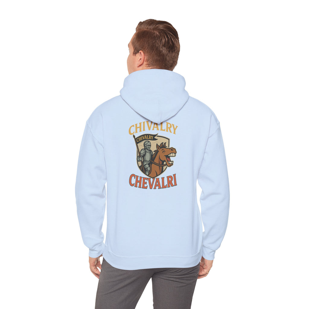 Custom Hooded Sweatshirt for Knights & Pizza Lovers | Cozy Gift, College Apparel, Fun Hoodie, Vegan Merch - Wayal Store