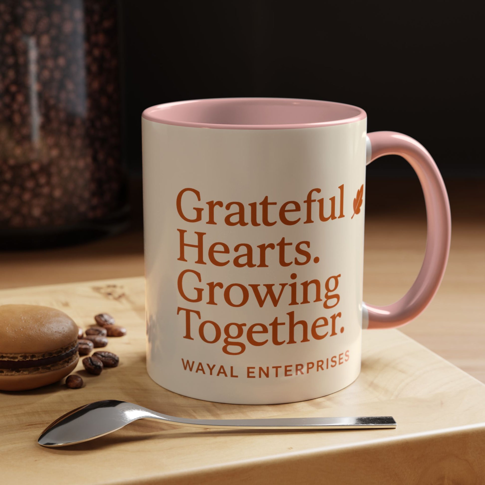 Grateful Hearts Coffee Mug - 11oz & 15oz - Perfect for Cozy Moments