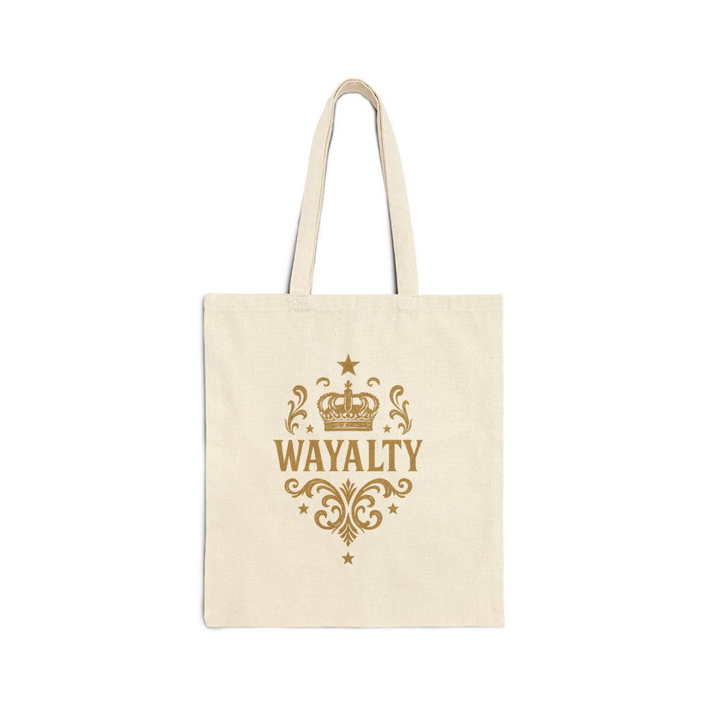 Wayalty Inspired Cotton Canvas Tote Bag | Elegant Eco-Friendly Shopper | Perfect for Gifts, Events, and Everyday Use - Wayal Store