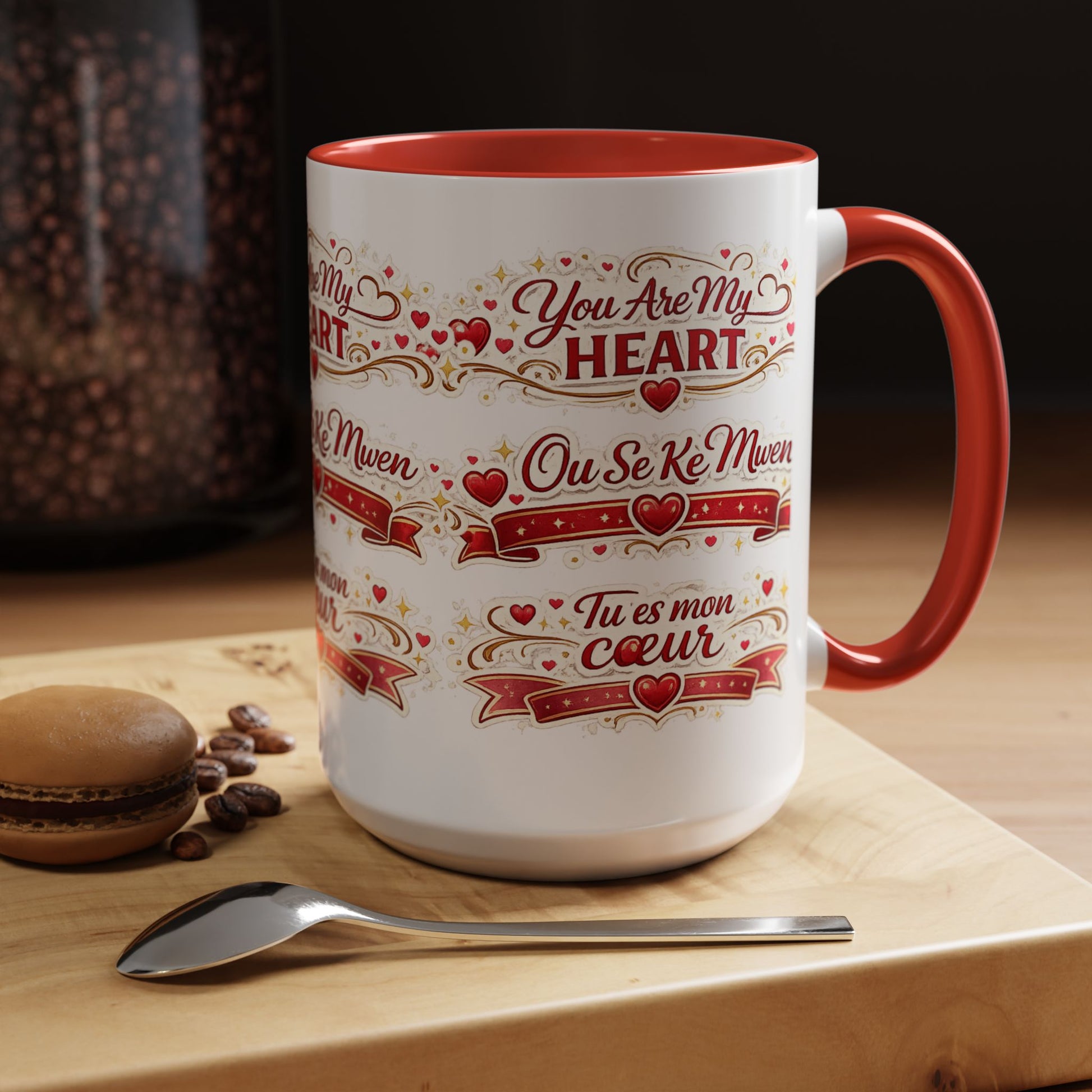 You Are My Heart Accent Coffee Mug – Multilingual Love Gift (11/15oz) - Wayal Store