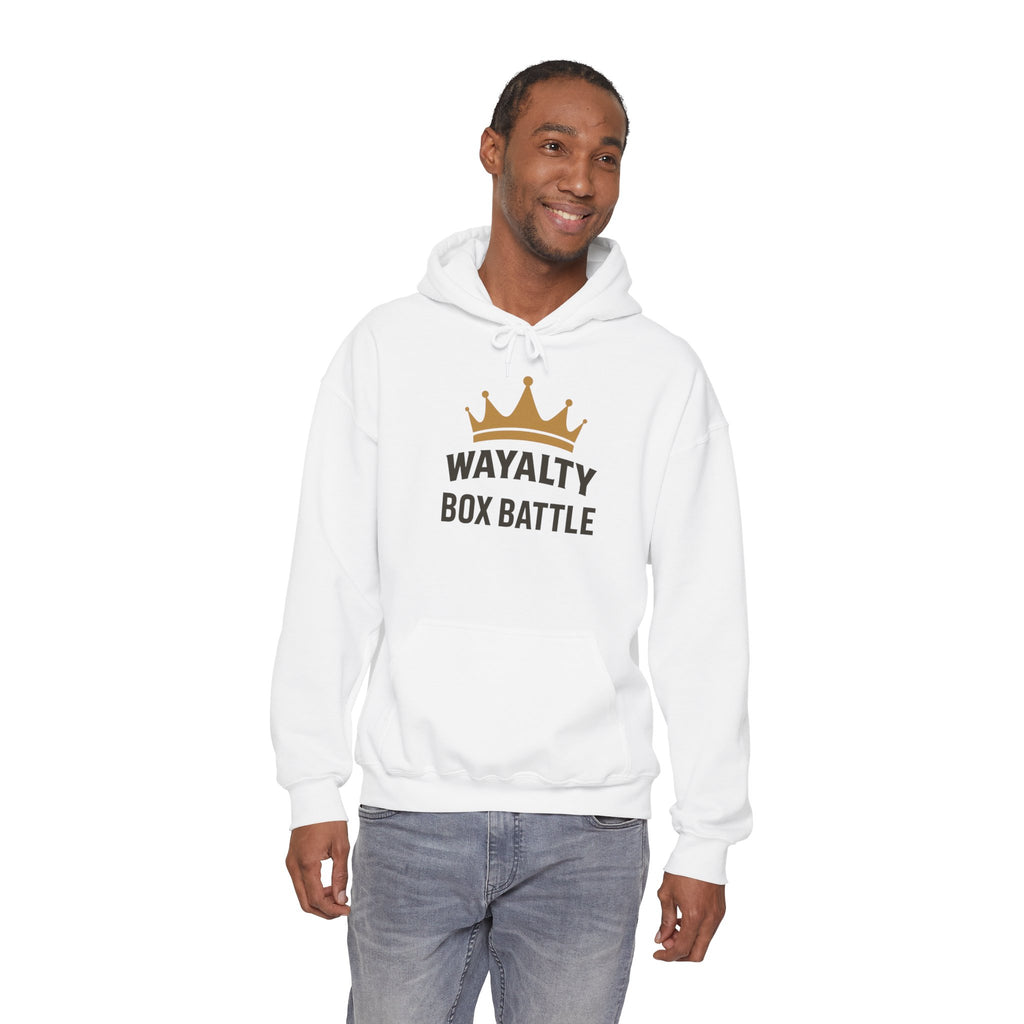 Wayalty Box Battle Hoodie — Crown Logo Pullover for Gaming Fans
