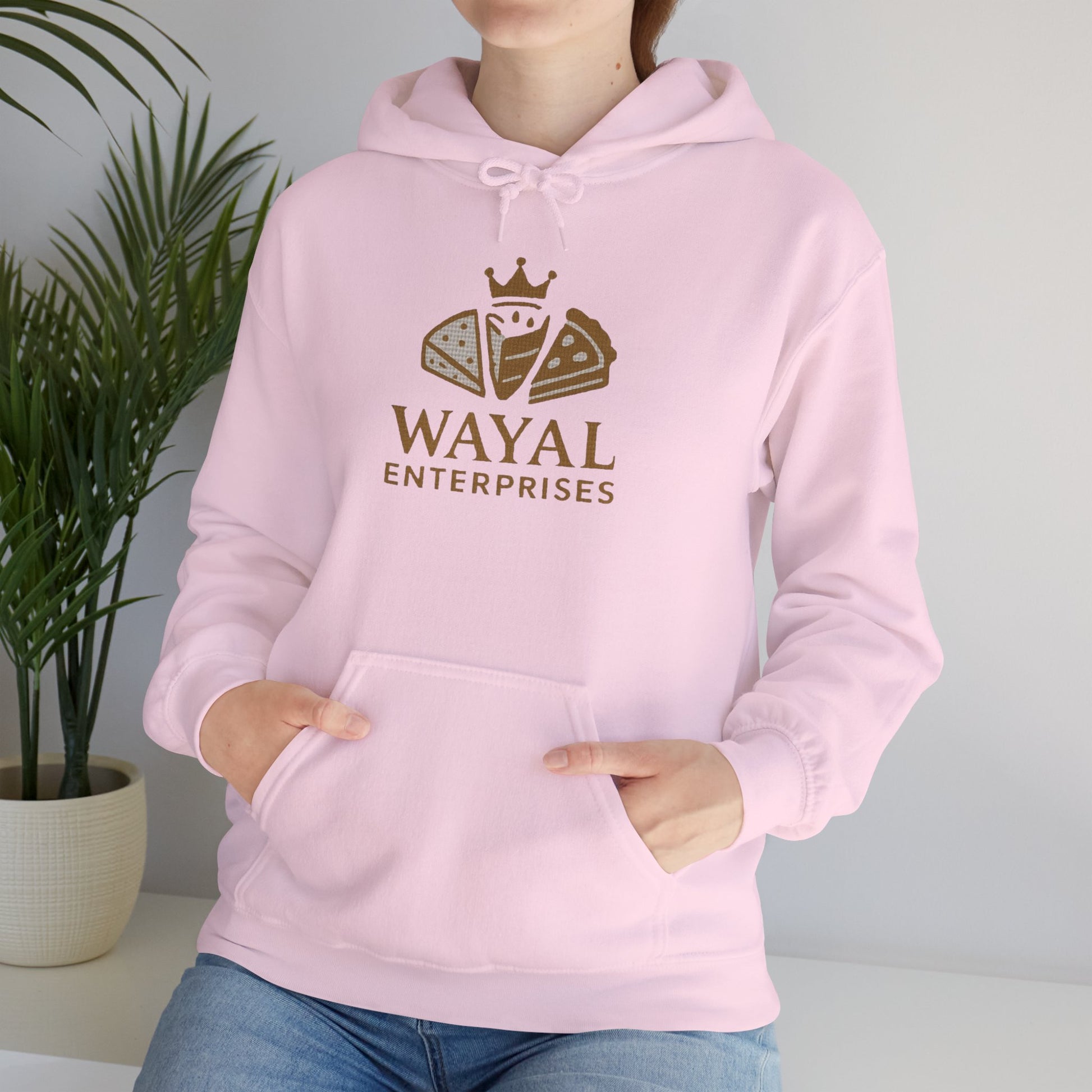 Crown Logo Unisex Hoodie, Cozy Streetwear, Gift for Him/Her, Casual Outfit, Comfortable Layering - Wayal Store