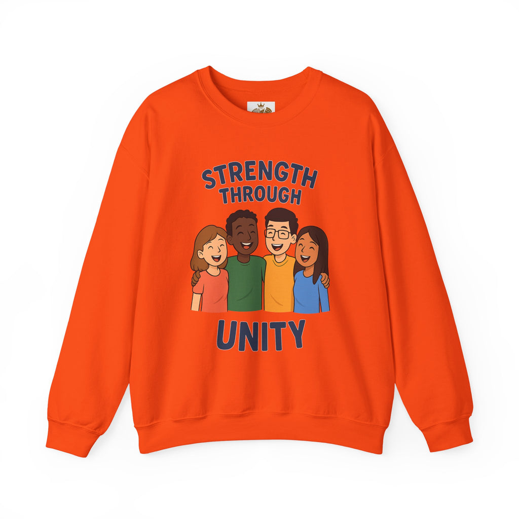 Unity Crewneck Sweatshirt, Strength Through Unity Sweater, Cozy Unisex Sweatshirt, Friendship Gift, Ideal for Team Events - Wayal Store
