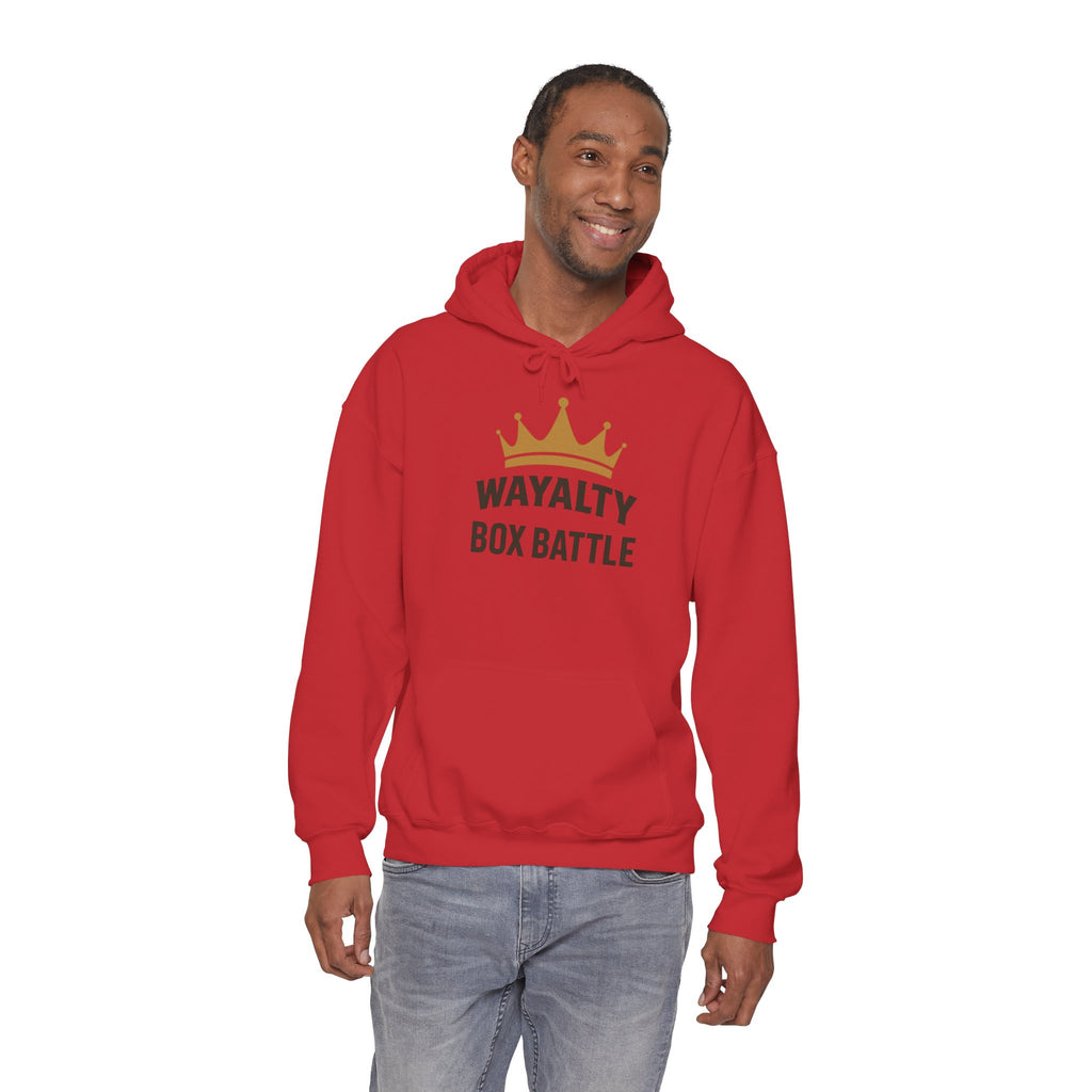 Wayalty Box Battle Hoodie — Crown Logo Pullover for Gaming Fans