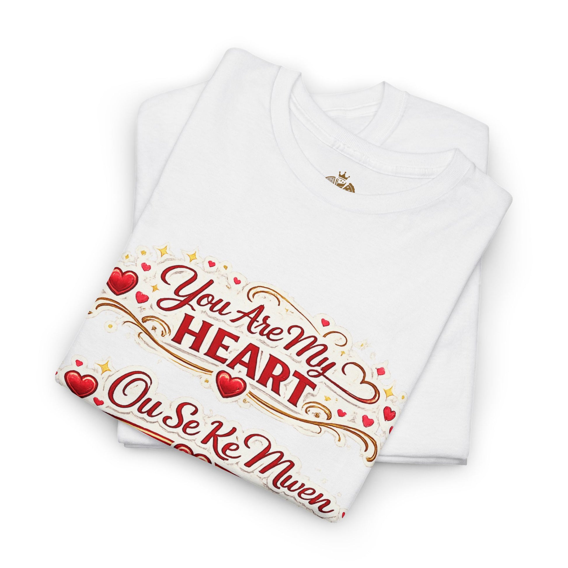 Heart Love Tee — "You Are My Heart / Tu es mon coeur" Romantic Valentine T-Shirt - Wayal Store