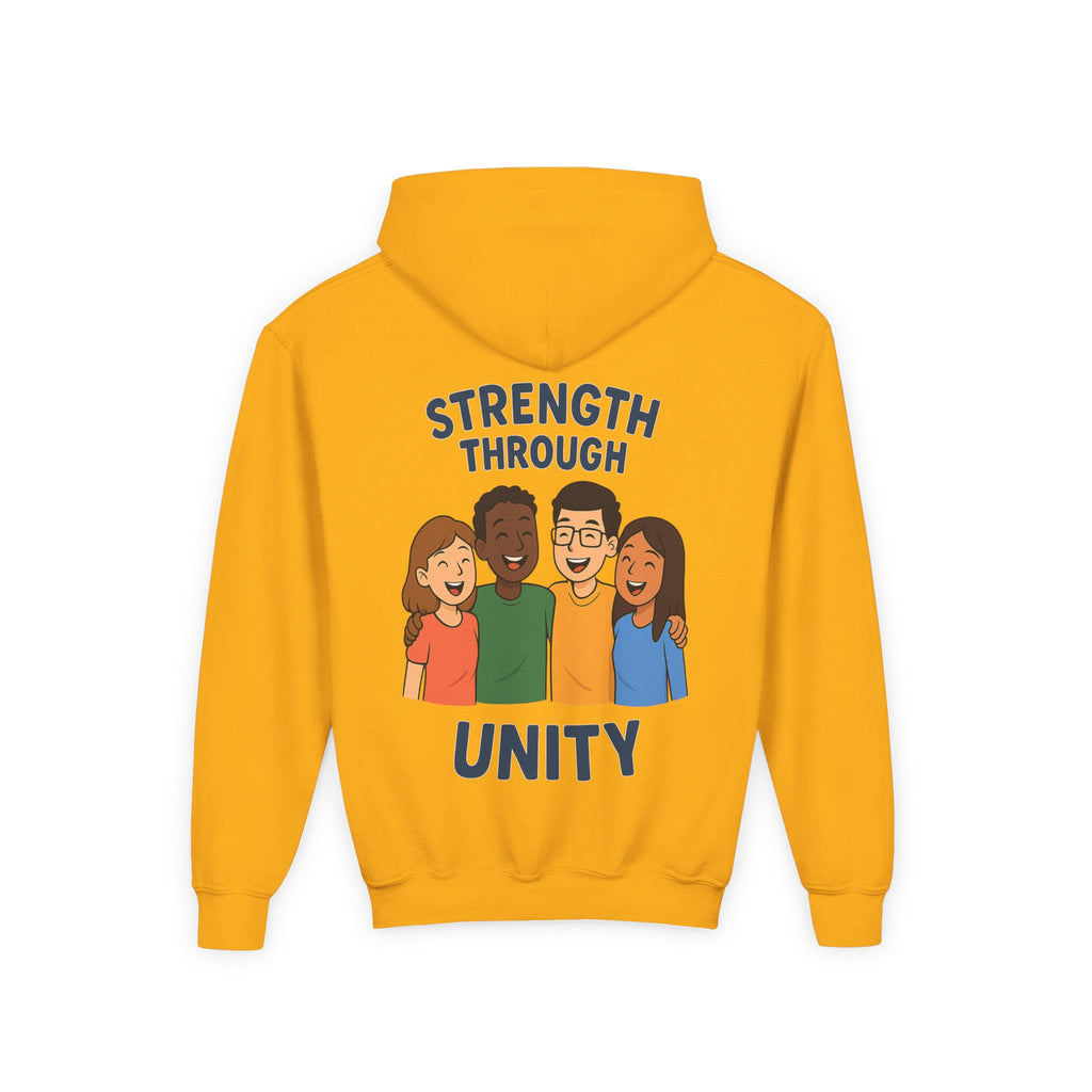 Youth Unity Hooded Sweatshirt | Peace & Unity Graphic | Diversity and Inclusion Apparel | Gift for Friends | Cozy Streetwear | [...] - Wayal Store