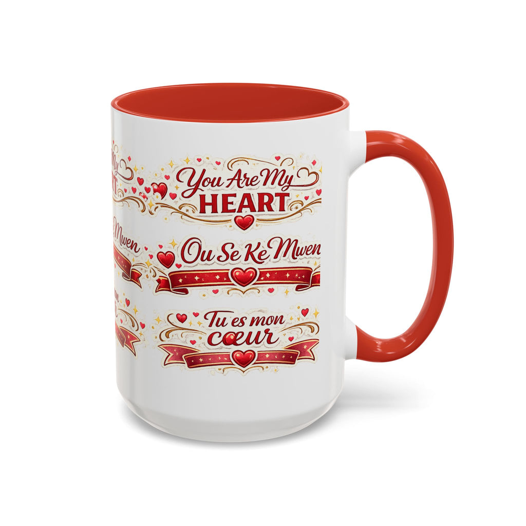 You Are My Heart Accent Coffee Mug – Multilingual Love Gift (11/15oz) - Wayal Store