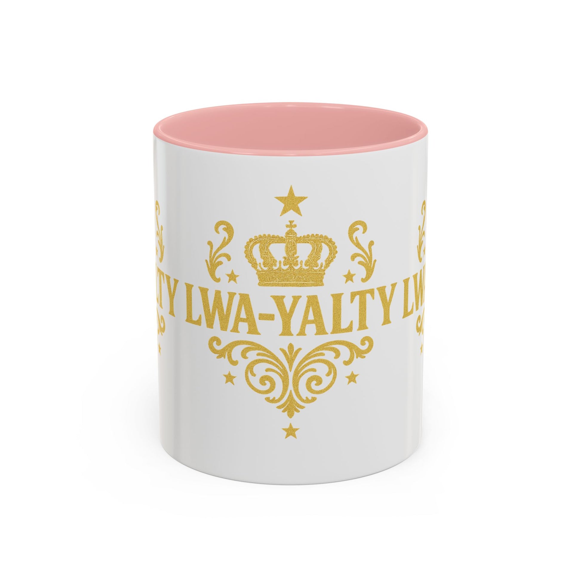 Regal Crown Accent Coffee Mug - Royalty Lwa-Yalty, Unique Gift for Coffee Lovers, Home Decor, Birthday, Celebration - Wayal Store