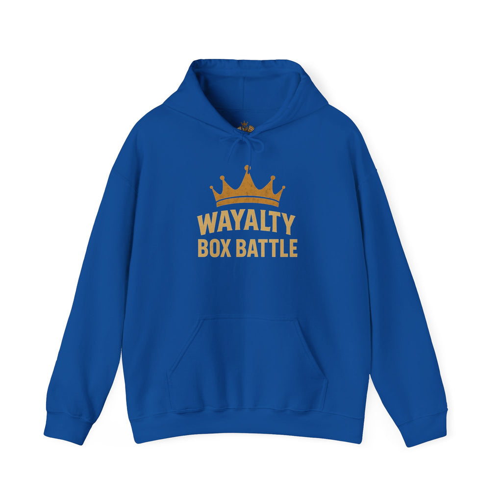 Wayalty Box Battle Hoodie — Crown Logo Pullover for Gaming Fans