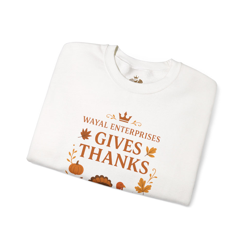 Thanksgiving Crewneck Sweatshirt - Happy Thanks Giving Design - Wayal Store