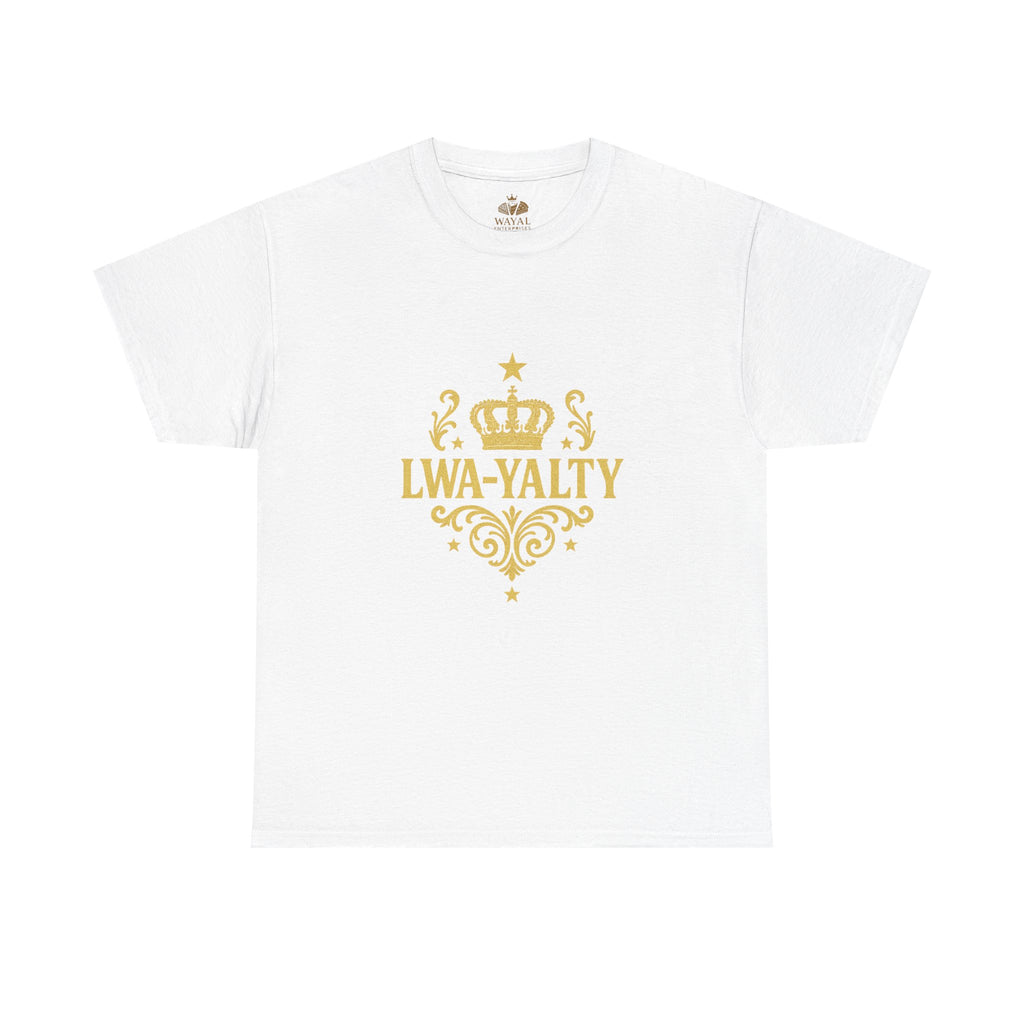 Crown Loyalty Tee - Unisex Heavy Cotton Shirt for Casual Wear, Gift for Royalty Lovers, Birthday, Friendship, Family Events - Wayal Store