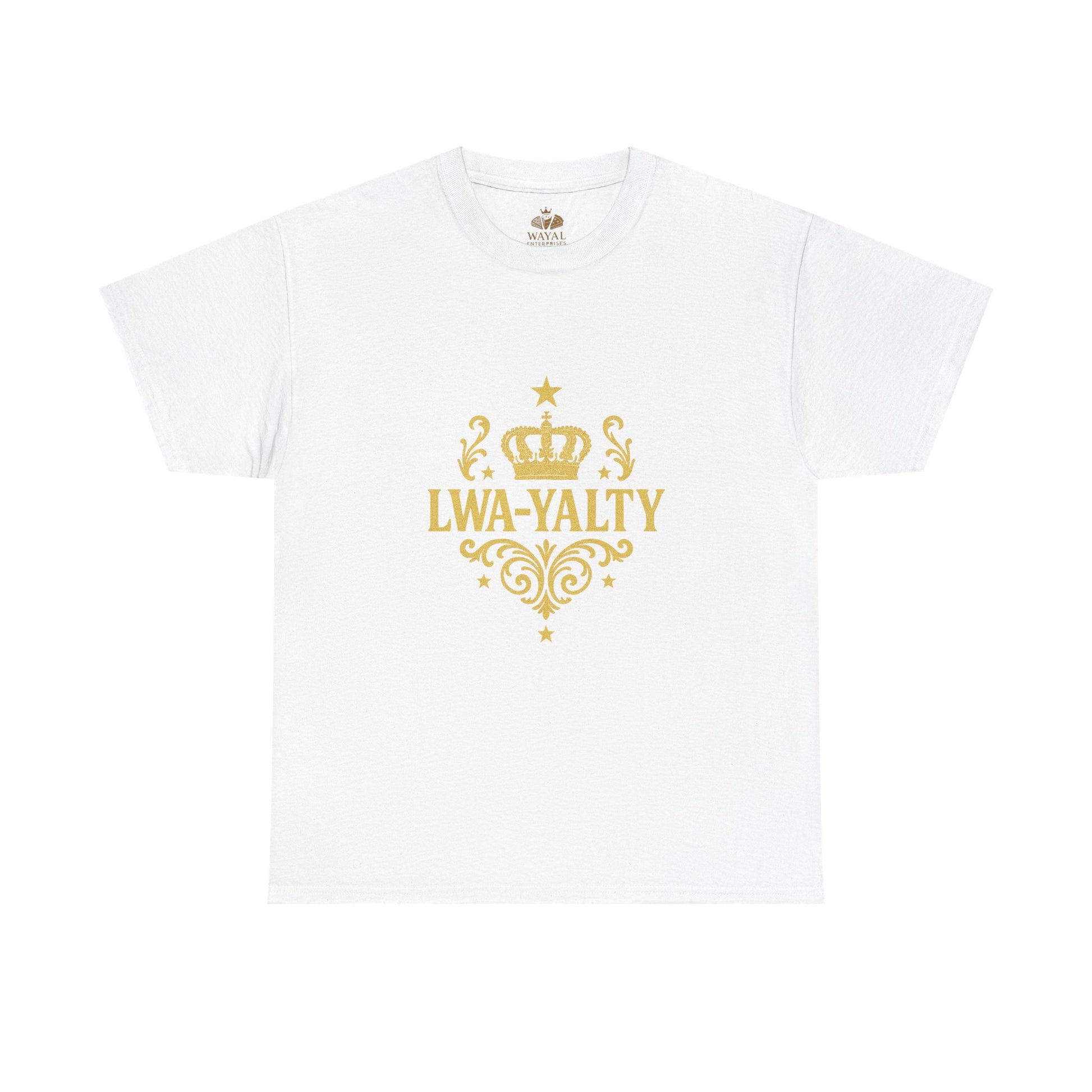 Crown Loyalty Tee - Unisex Heavy Cotton Shirt for Casual Wear, Gift for Royalty Lovers, Birthday, Friendship, Family Events - Wayal Store