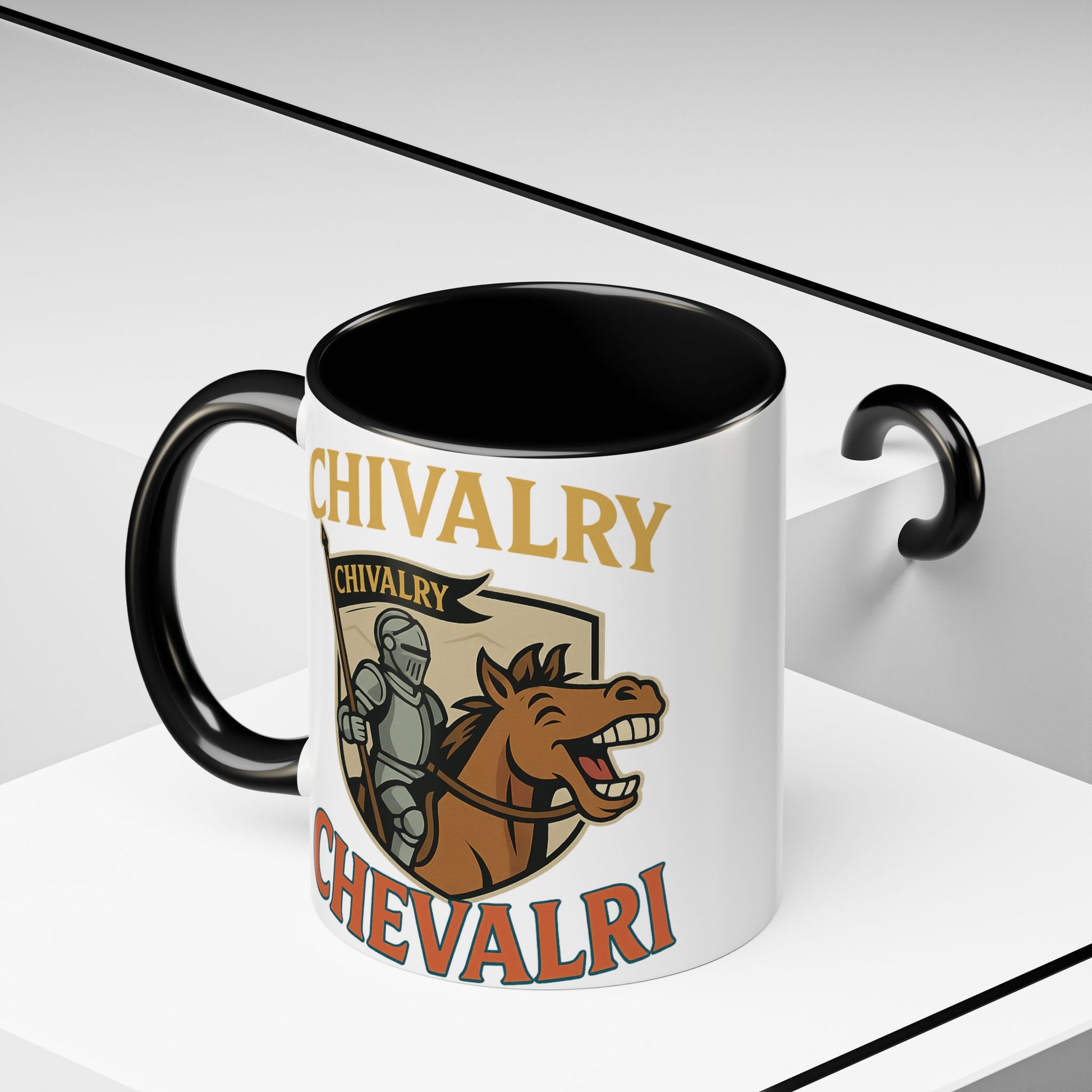 Chivalry Accent Coffee Mug, Warrior Gift, Knight Themed Cup, Medieval Decor, Unique Coffee Lover Present, Fun Office Mug - Wayal Store