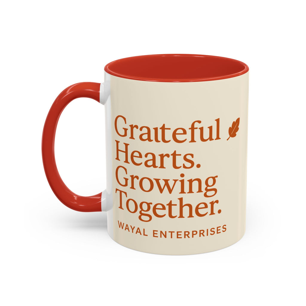Grateful Hearts Coffee Mug - 11oz & 15oz - Perfect for Cozy Moments