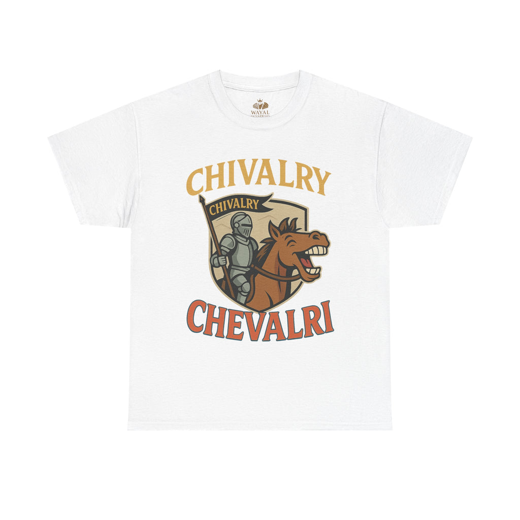 Chivalry-Themed Unisex Heavy Cotton Tee, Knight Shirt, Medieval Fan Apparel, Funny Gift, Renaissance Festival Clothing - Wayal Store