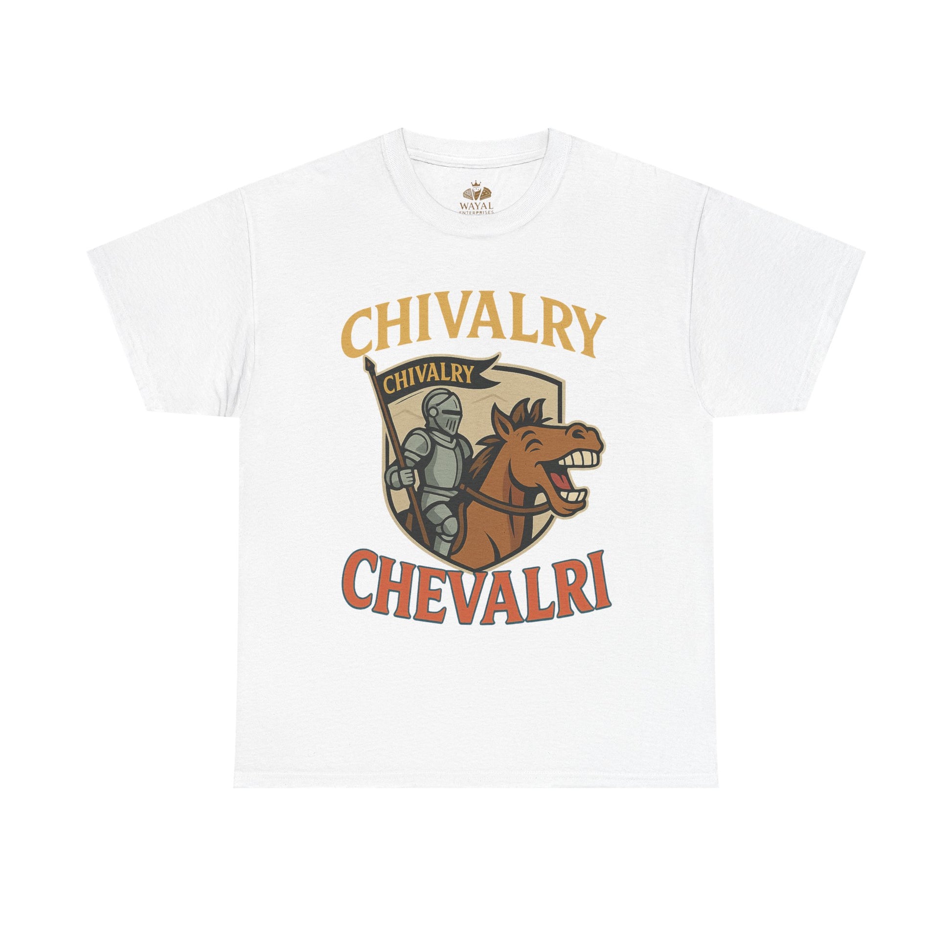 Chivalry-Themed Unisex Heavy Cotton Tee, Knight Shirt, Medieval Fan Apparel, Funny Gift, Renaissance Festival Clothing - Wayal Store