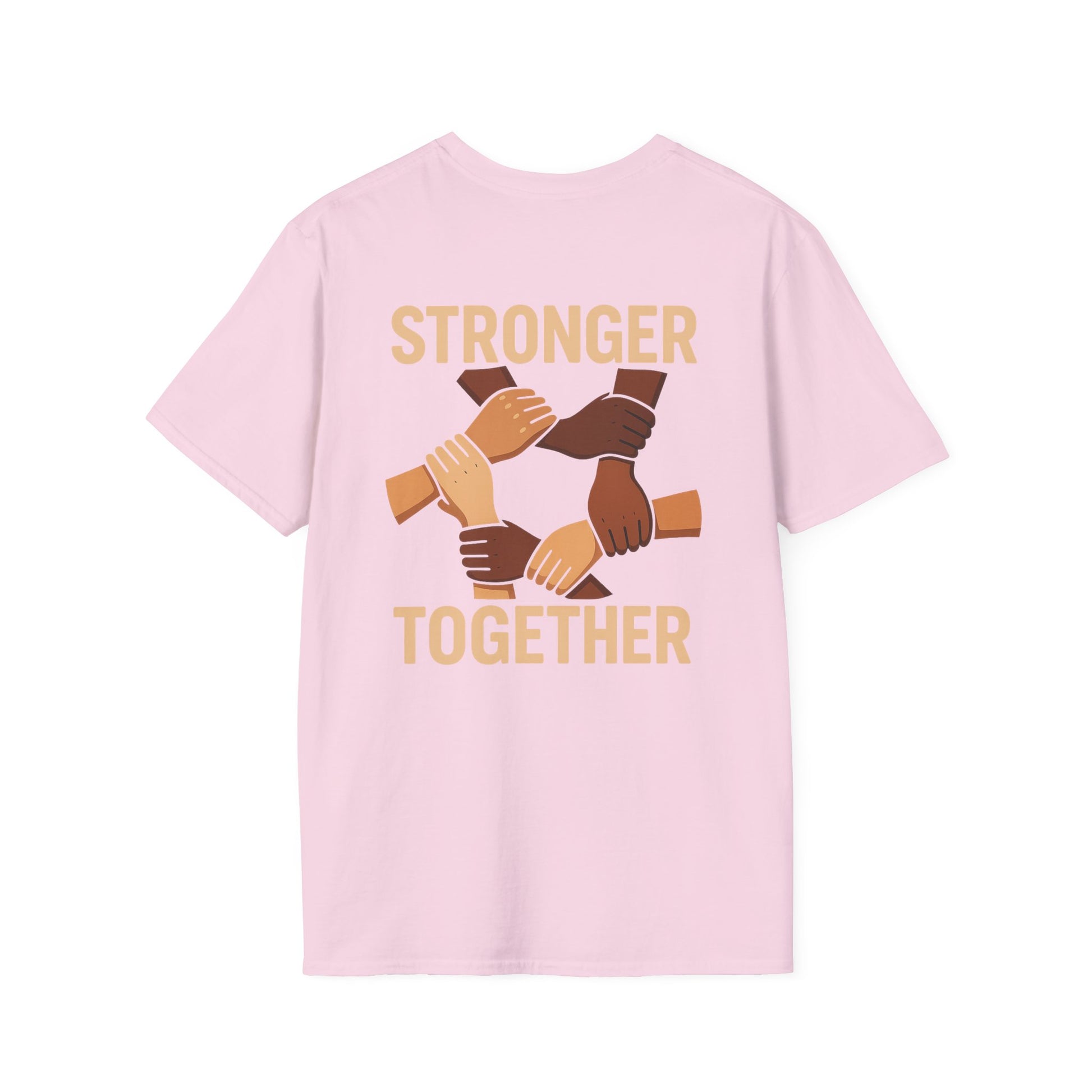 Unity T-Shirt Back: Stronger Together, Equality Shirt, Gift for Activists, Social Justice Tee, Community Engagement Wear, Inspirational Apparel - Wayal Store