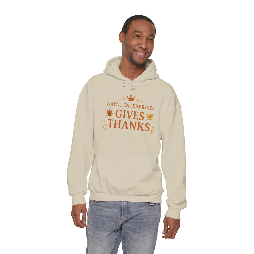 Thanksgiving Hoodie - Unisex Heavy Blend™ Sweatshirt with 'Gives Thanks' Design - Wayal Store