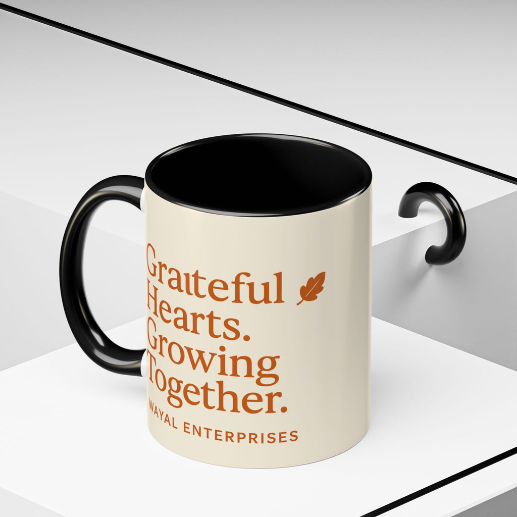 Grateful Hearts Coffee Mug - 11oz & 15oz - Perfect for Cozy Moments
