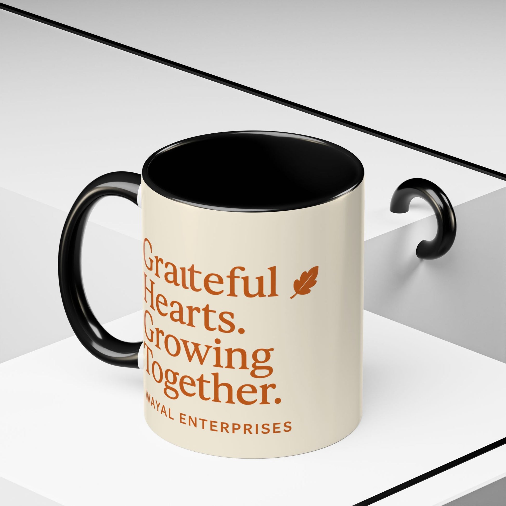 Grateful Hearts Coffee Mug - 11oz & 15oz - Perfect for Cozy Moments