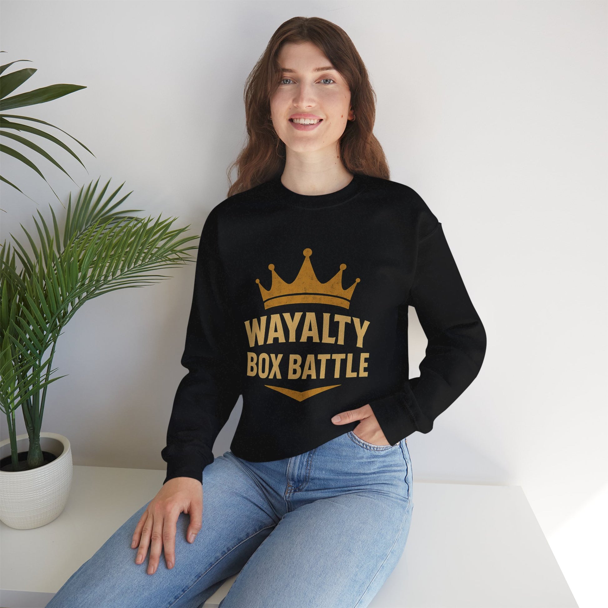 Wayalty Box Battle Crewneck Sweatshirt