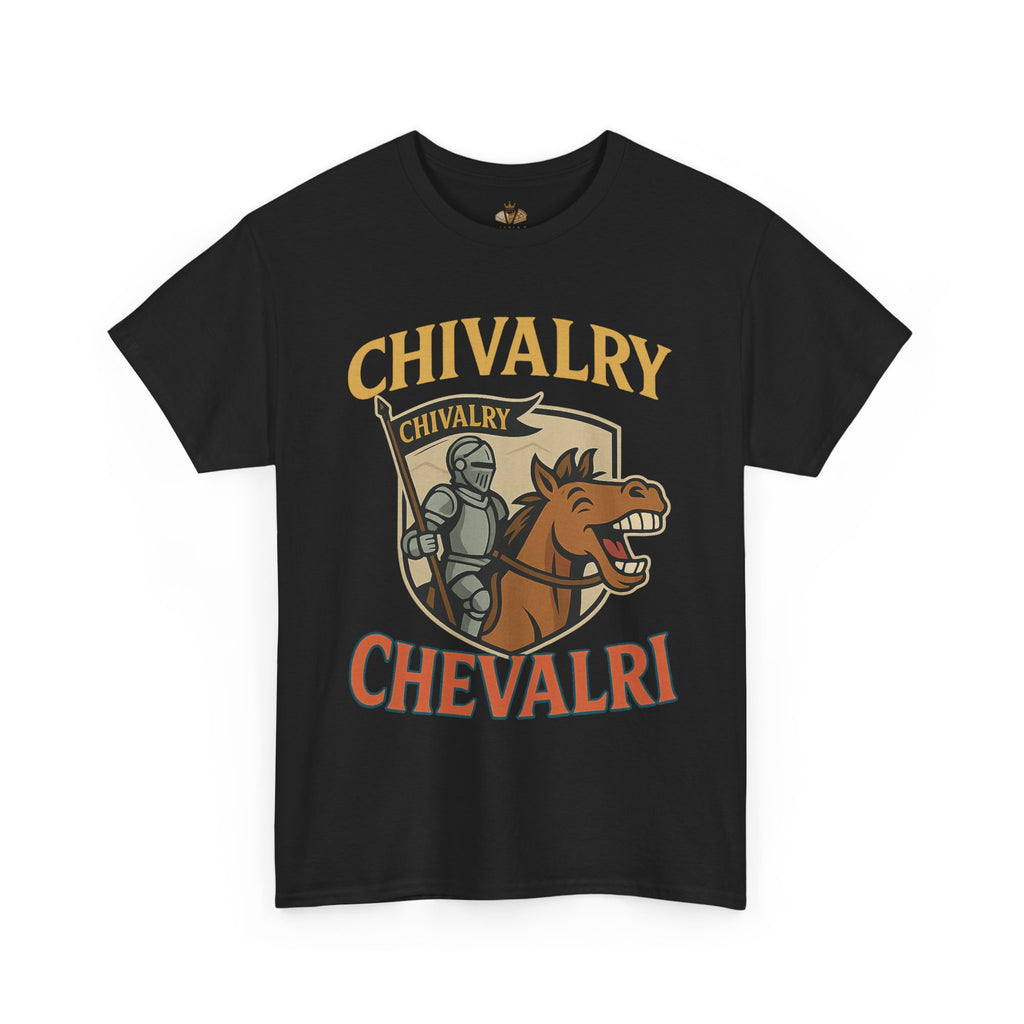 Chivalry-Themed Unisex Heavy Cotton Tee, Knight Shirt, Medieval Fan Apparel, Funny Gift, Renaissance Festival Clothing - Wayal Store