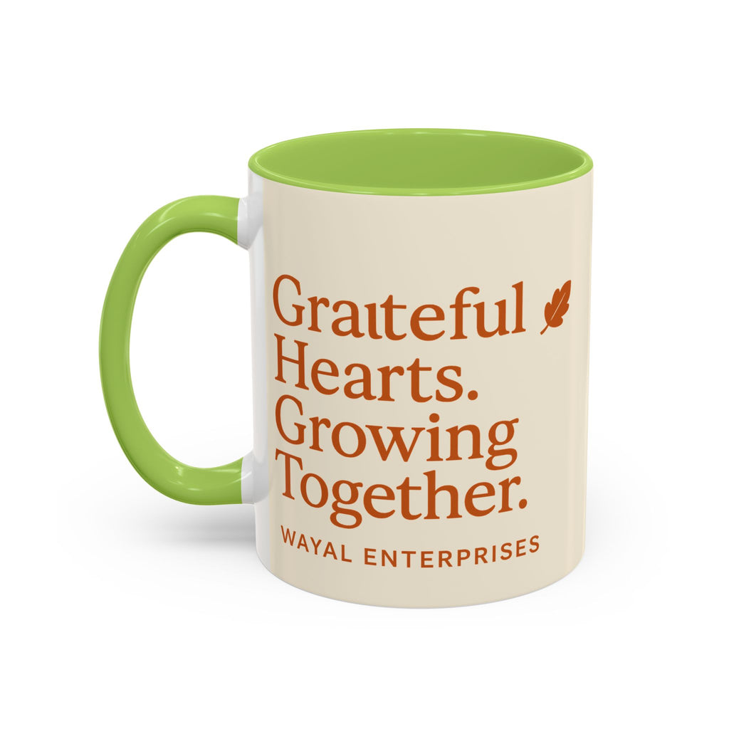 Grateful Hearts Coffee Mug - 11oz & 15oz - Perfect for Cozy Moments