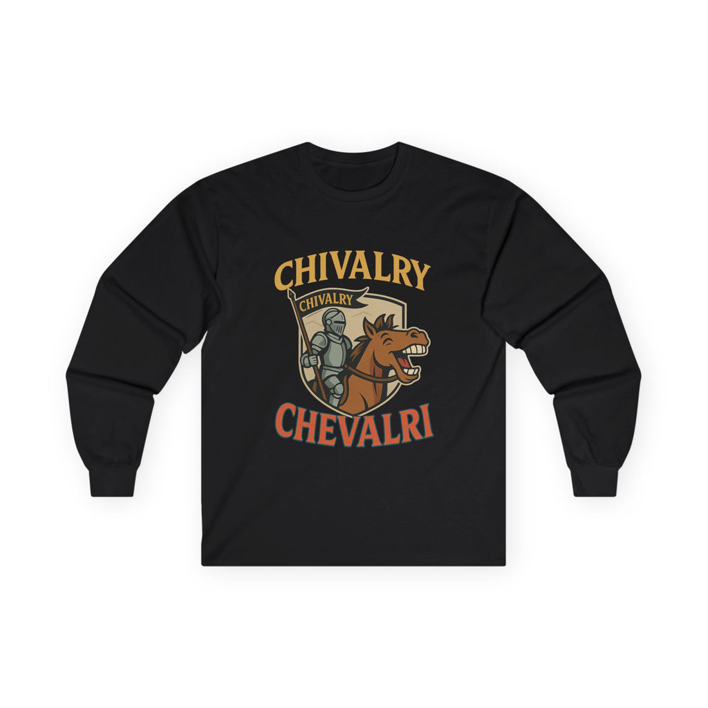 Chivalry Inspired Unisex Long Sleeve Tee - Perfect for Renaissance Fairs, Historical Events, Gifts, Casual Wear - Wayal Store
