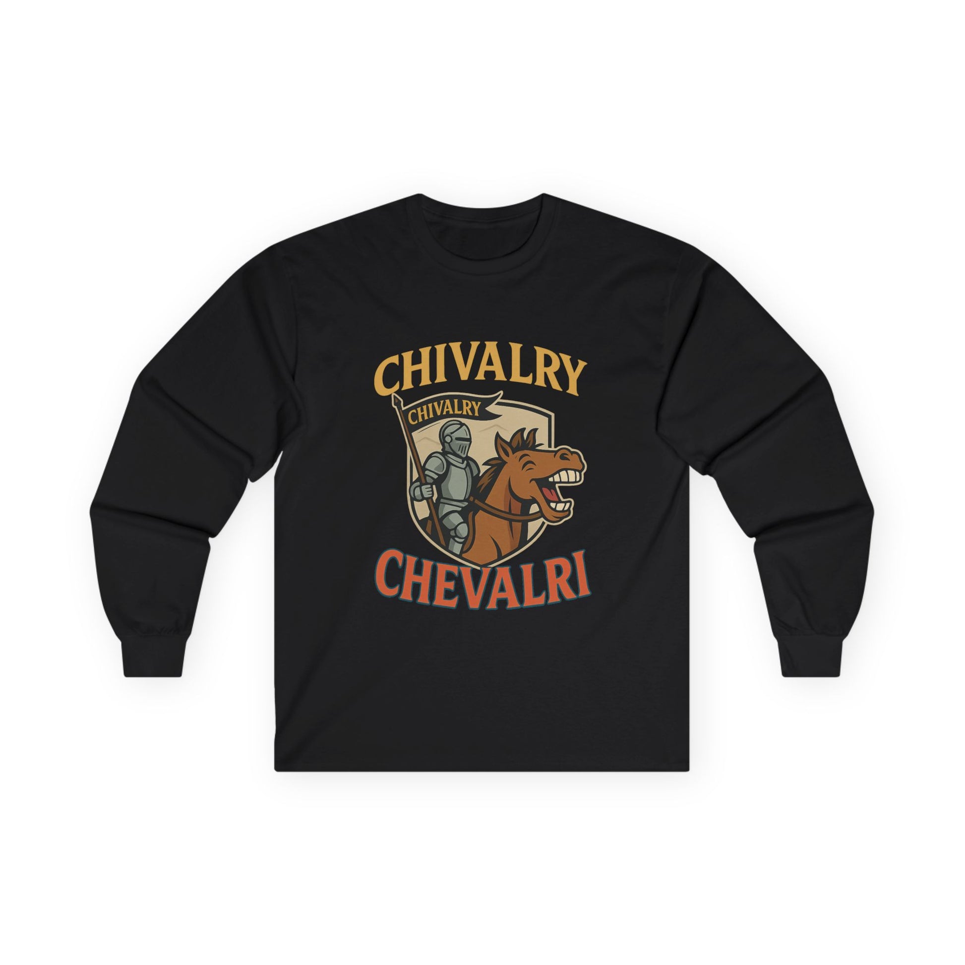 Chivalry Inspired Unisex Long Sleeve Tee - Perfect for Renaissance Fairs, Historical Events, Gifts, Casual Wear - Wayal Store