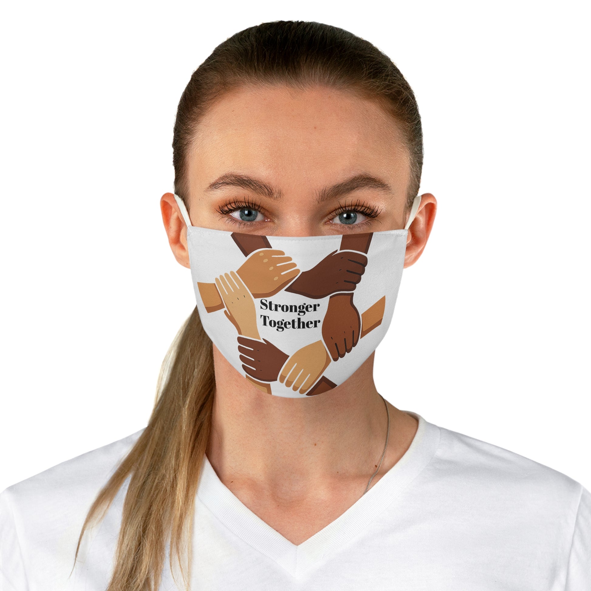 Diverse Community Fabric Face Mask | Stronger Together | Reusable Mask, Gift for Friends, Symbol of Unity, Festival Essential, Social [...] - Wayal Store