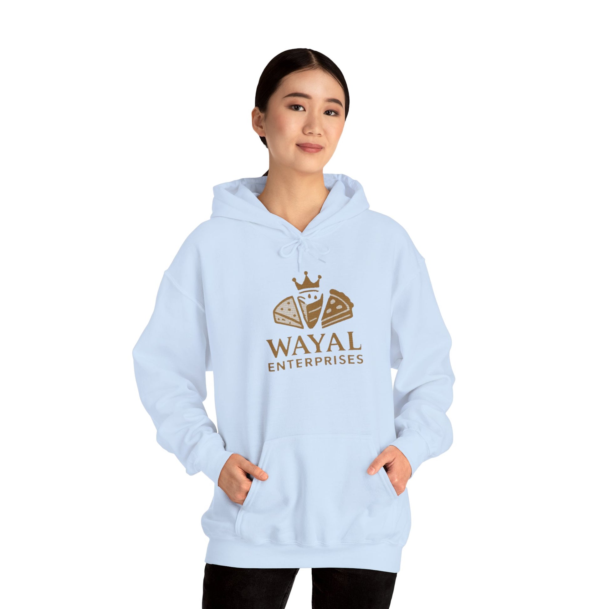Crown Logo Unisex Hoodie, Cozy Streetwear, Gift for Him/Her, Casual Outfit, Comfortable Layering - Wayal Store