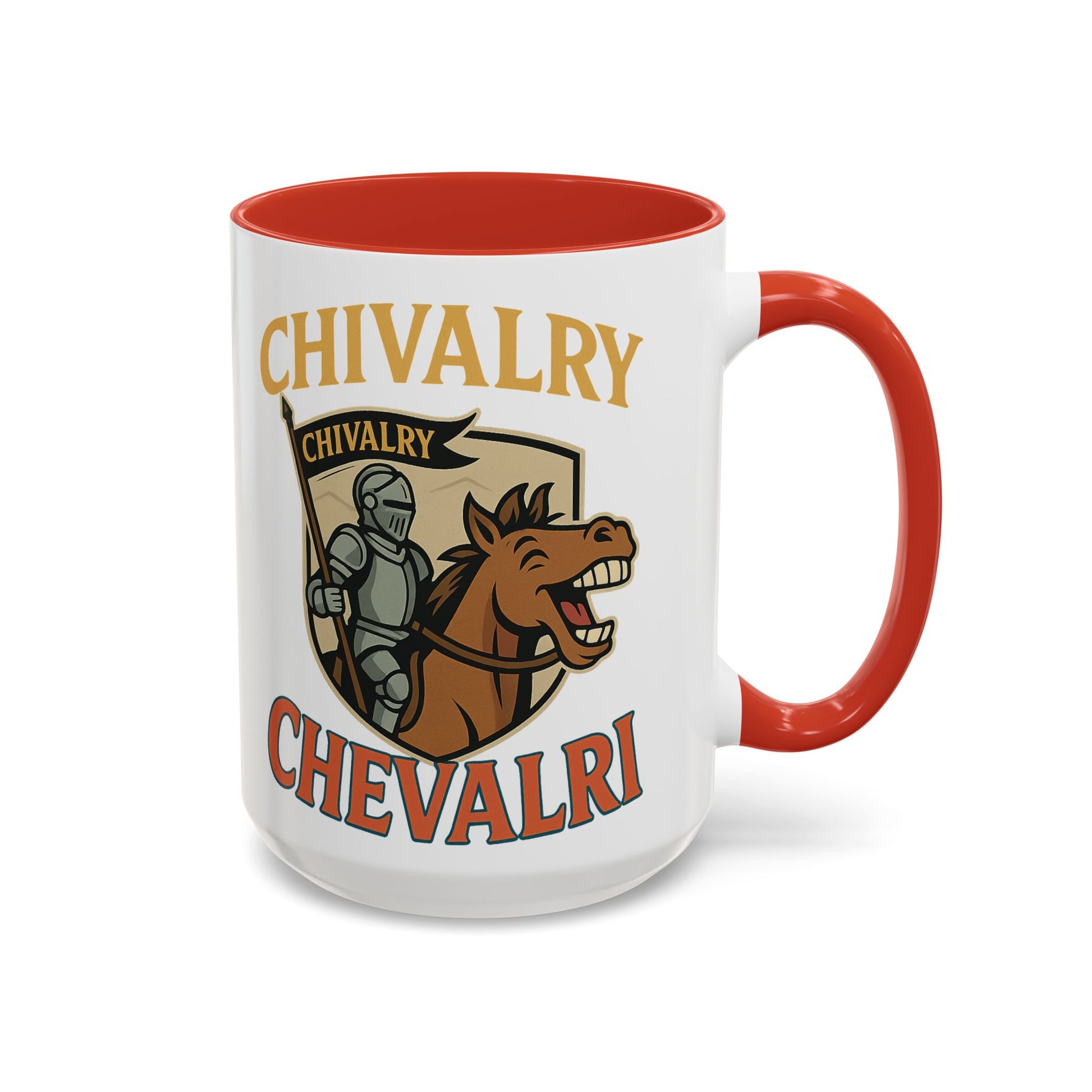 Chivalry Accent Coffee Mug, Warrior Gift, Knight Themed Cup, Medieval Decor, Unique Coffee Lover Present, Fun Office Mug - Wayal Store