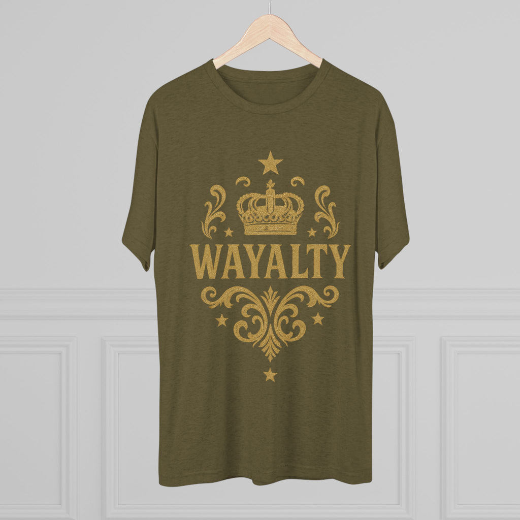 Unisex Tri-Blend Crew Tee - 'Wayalty' Crown Design - Casual Wear for Every Occasion - Wayal Store